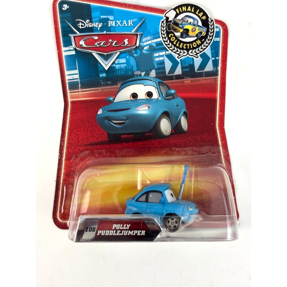 Disney Pixar Cars Polly Puddlejumper #106 Final Lap 2010 Mattel R4360 Sealed